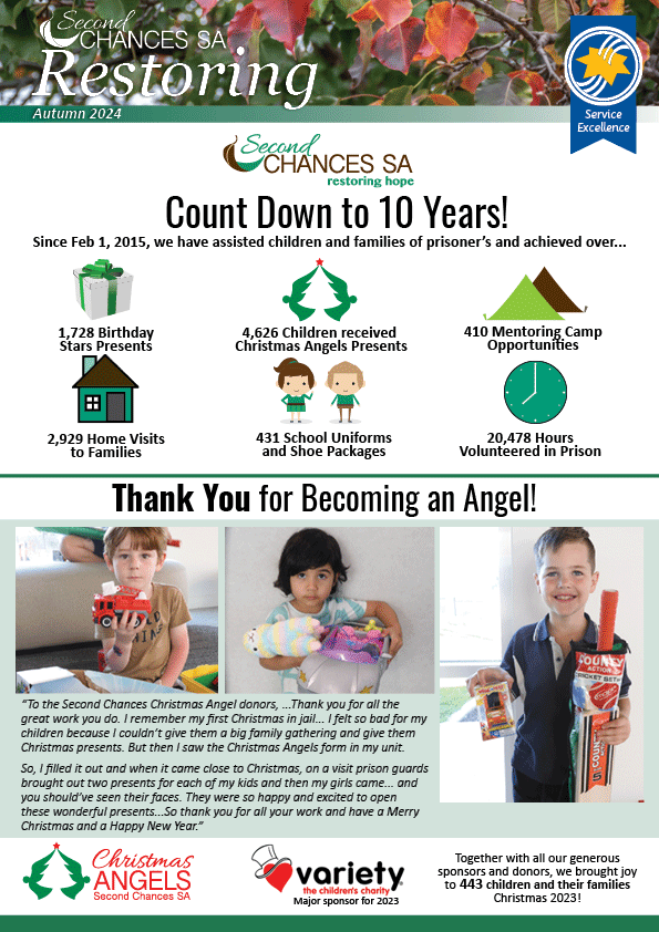 Autumn 2024 Restoring Newsletter, Click to download PDF.